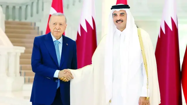 Cumhurbaşkanı Recep Tayyip Erdoğan - Şeyh Temim Al Sani