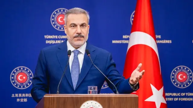 Hakan Fidan, ministre des Affaires étrangères de Turquie, photographié lors d'une réunion à Ankara, le 17 octobre 2025.