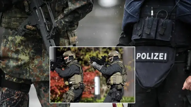 Alman askeri ve polisi (Arşiv)