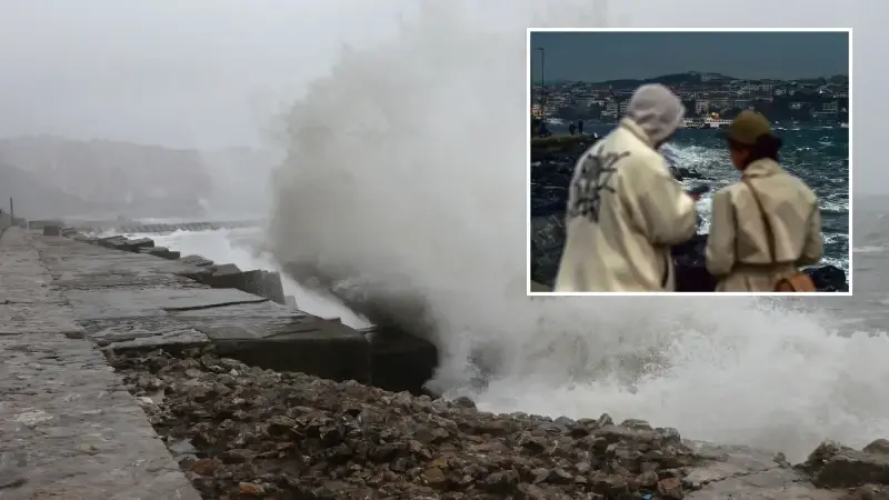 İzmir, Balıkesir, Bursa, Çanakkale, Edirne, Kırklareli, Tekirdağ ve İstanbul'un kuzeyinde kuvvetli ve kısa süreli fırtına şeklinde eseceği tahmin ediliyor.
