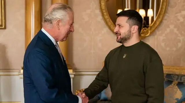 Украинский президент Владимир Зеленский и король Британии Чарльз III | Фото: Getty Images
