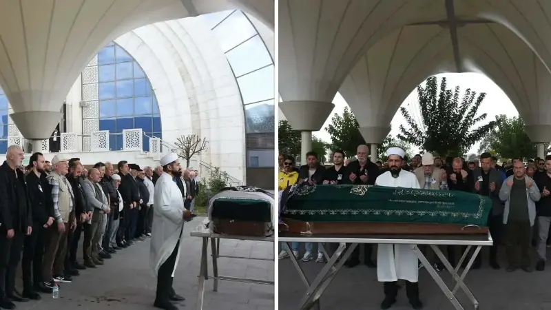 Kılınan namaz sonrası Aksoy’un cenazesi, Örnekköy Mezarlığı'nda toprağa verildi.