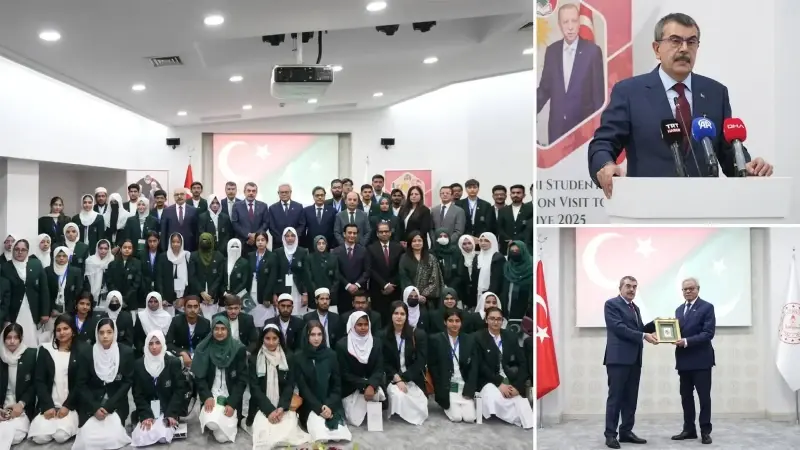 Pakistanlı öğrenciler Ankara'da Milli Eğitim Bakanlığı’nı ziyaret etti.