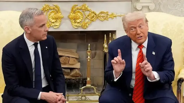 Президент США Дональд Трамп и премьер-министр Канады Марк Карни