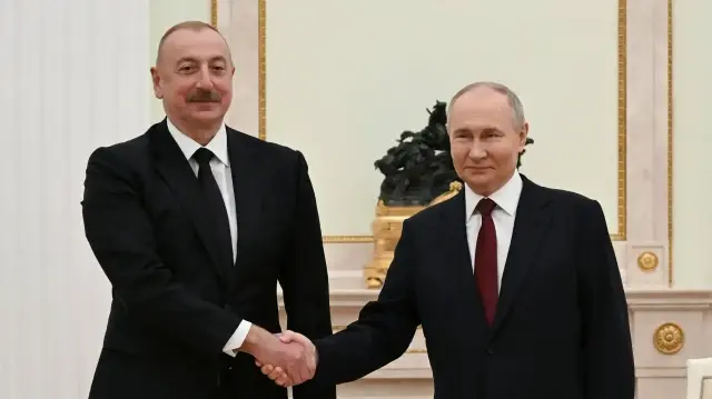 Президент РФ Владимир Путин и президент Азербайджана Ильхам Алиев | Фото: пресс-служба президента Азербайджана