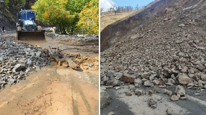 Kapalı olan 7 köy ve 25 mezra yolunun açılması için çalışmalar sürüyor.