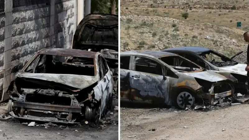İsrailliler, daha önce de işgal altındaki Batı Şeria'nın Selfit kentine bağlı Bruqin beldesine baskın düzenleyerek Filistinlilere ait araçları yakmıştı.