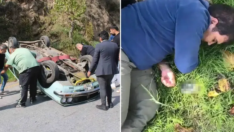 Trafik kazasını görüntülemek için olay yerine giden gazetecilere saldırdılar.