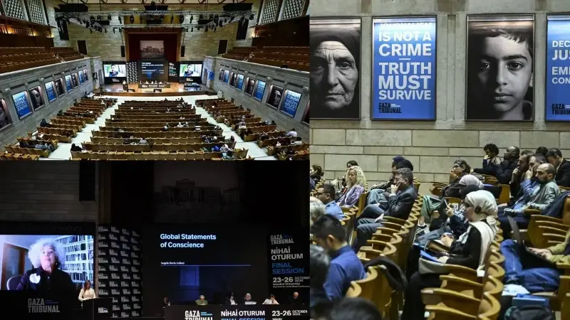 Gazze Mahkemesi’nin Nihai Oturumunun ikinci günü Kaliforniya Üniversitesi'nden eğitmen Angela Davis’in video mesajı ile başladı.