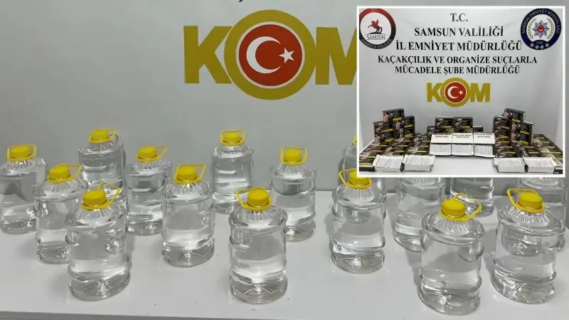 Samsun'da kaçakçılık operasyonu