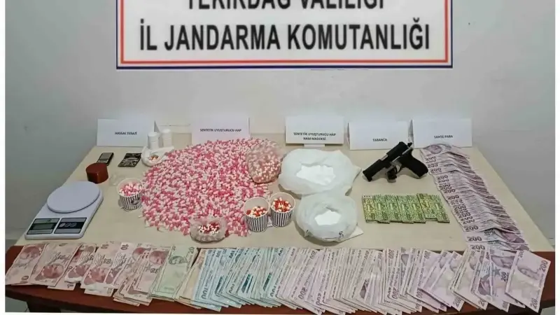 Operasyonda ele geçirilenler.
