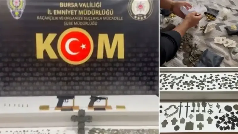 Bursa'da tarihi eser kaçakçılığı