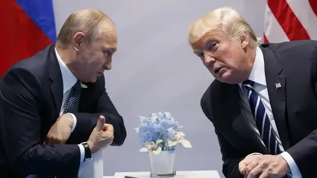 Дональд Трамп и Владимир Путин.