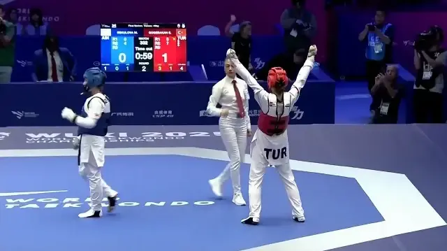 تايكواندو.. التركية أمينة تتوج ببطولة العالم لوزن 46 كلغ