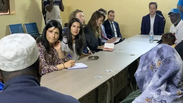Le HCR a accueilli la vice-ministre allemande des Affaires étrangères Serap Gueler au centre communautaire polyvalent de Port-Soudan, le 26 octobre 2025.