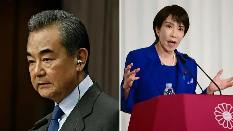 Çin Dışişleri Bakanı Vang Yi ve Japonya Başbakanı Takaiçi Sanae