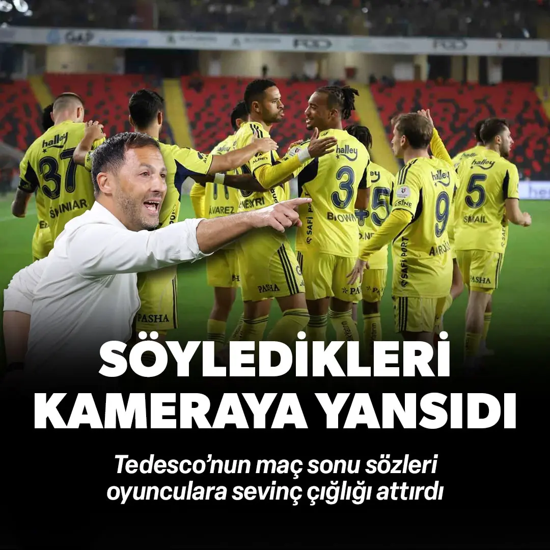 Tedesco'nun sözleri Fenerbahçeli oyunculara sevinç çığlığı attırdı
