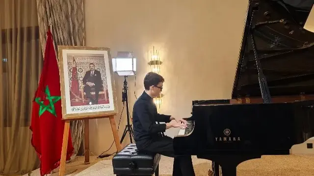 Guven Cagatay, âgé de 13 ans, a décroché le premier prix dans sa catégorie, lors du 15ᵉ Concours international de piano Princesse Lalla Meryem.