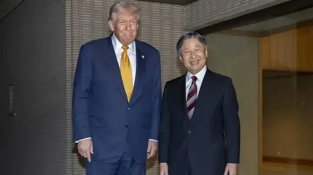 Trump meets Japanese emperor in Tokyo, ahead of talks with Premier Takaichi