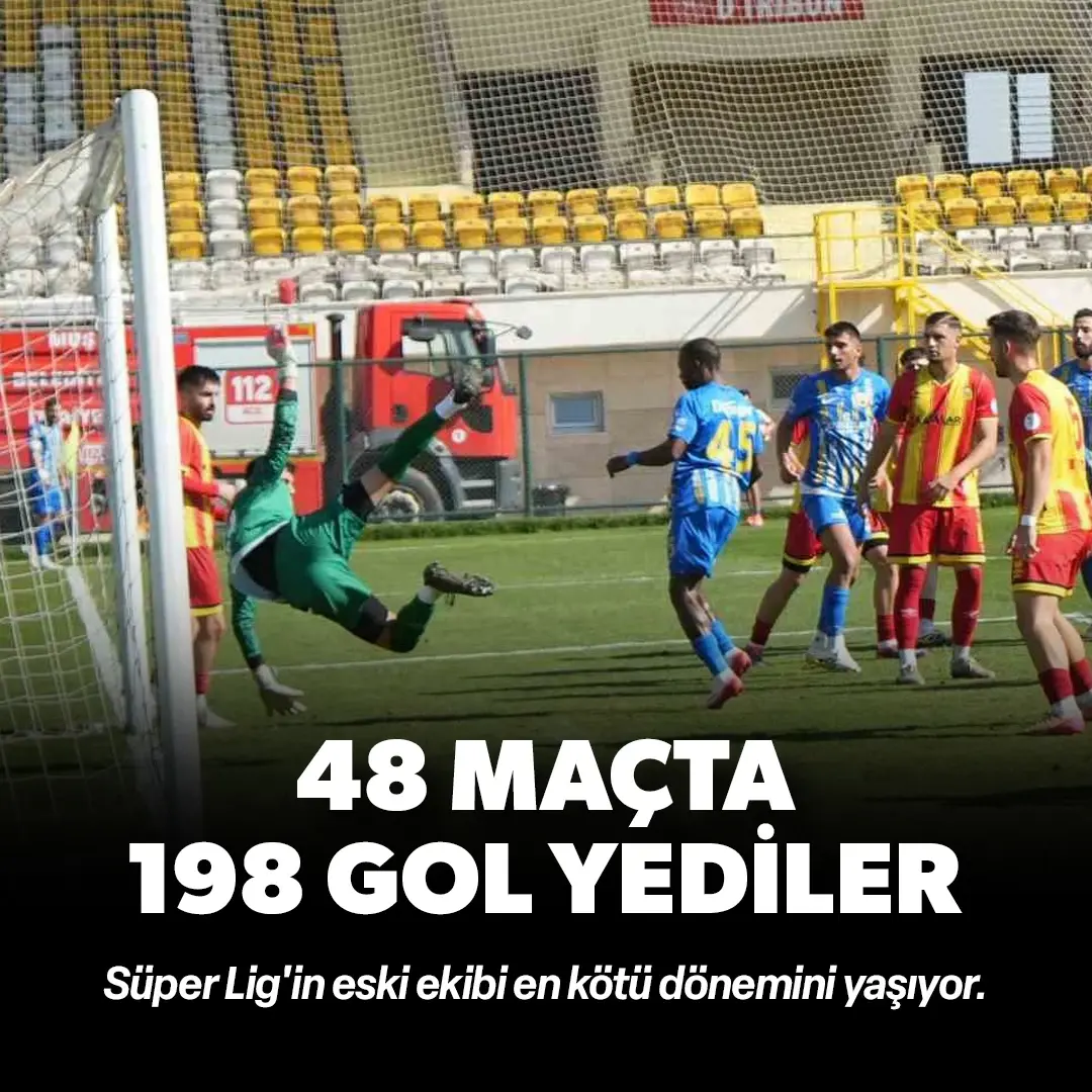 Süper Lig'in eski ekibi en kötü dönemini yaşıyor: 48 maçta 198 gol yediler