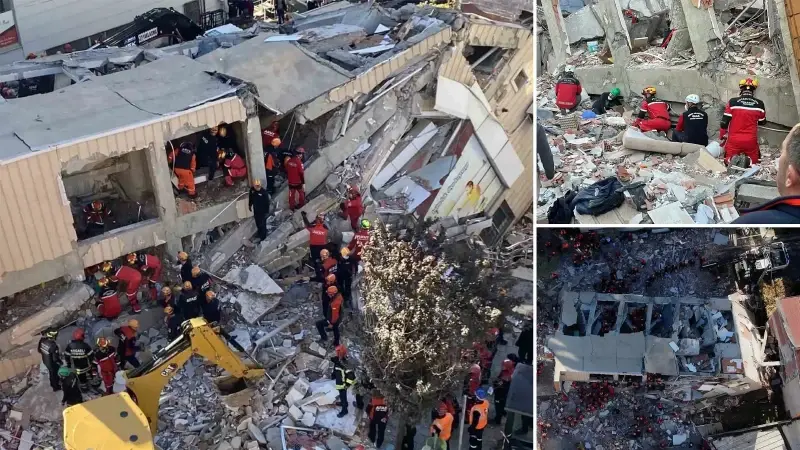 Olay yerine çok sayıda ekip sevk edildi.