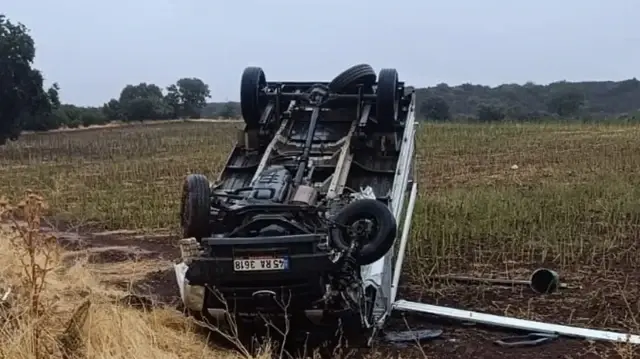 Kamyonet sürücüsü A.S, tedavisinin ardından jandarma ekiplerince gözaltına alındı.