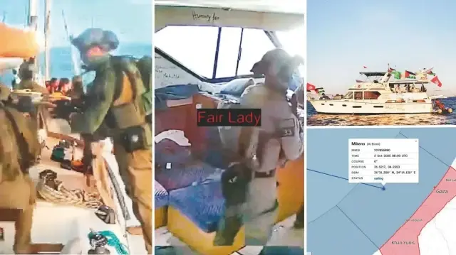Sumud Filosu'ndaki Mikeno gemisi, Gazze kıyılarına 7 mil, yani 1 saatten az mesafeye kadar ulaştı.