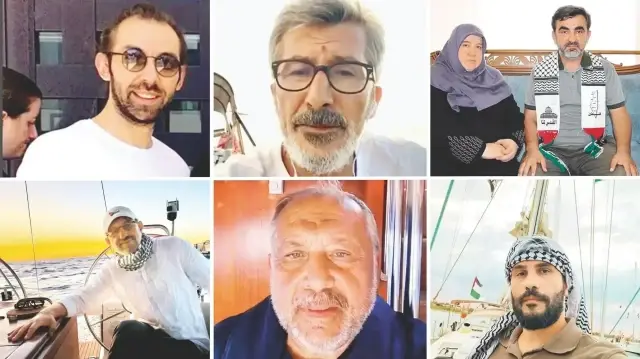  Küresel Sumud Filosu’nda bulunan 35’i aşkın Türk vatandaşı yasa dışı şekilde alıkonuldu. 