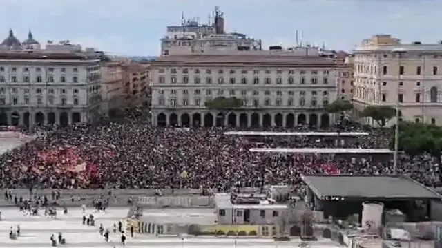 Массовые протесты в поддержку Газы