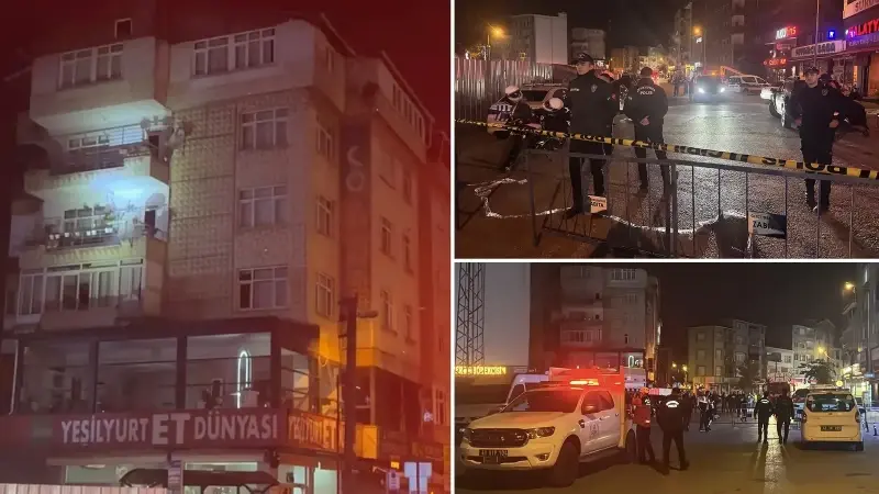 Çöken apartmanın yakınındaki bina, kolonlarında çatlaklar tespit edilince boşaltıldı.