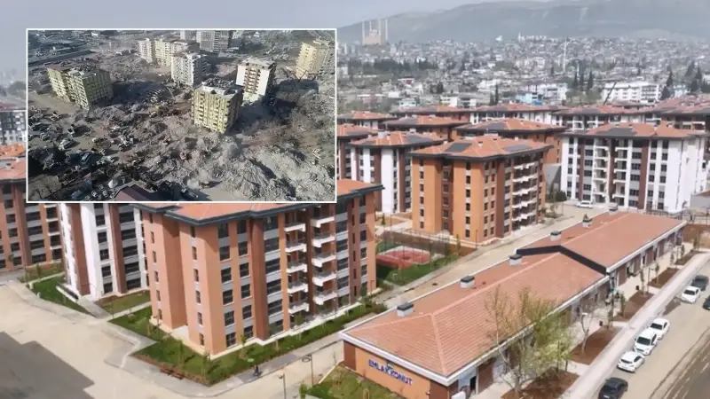 Toplamda 678 konut ve 99 iş yeri bulunan sitede, çevre düzenlemesi, yeşil alanlar, çocuk oyun parkları ve otoparklar da tamamlandı.