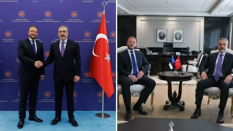 Dışişleri Bakanı Hakan Fidan- Estonya Dışişleri Bakanı Margus Tsahkna
