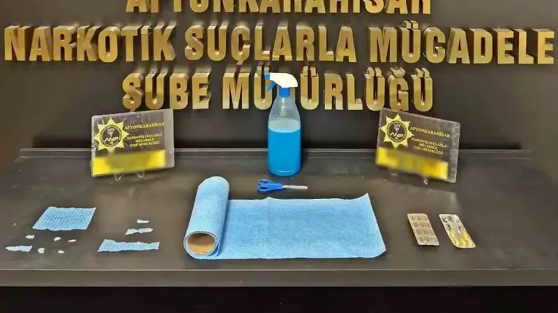 Ele geçirilen uyuşturucular.