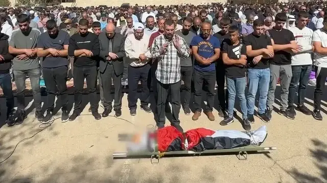 Ramallah'ta işgalcilerin katlettiği 15 yaşındaki çocuk defnedildi