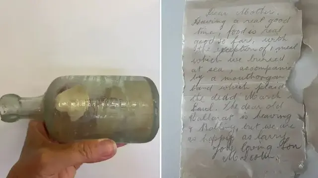 WWI soldiers' letters found in bottle returned to families