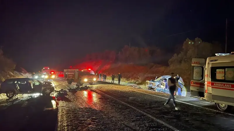 Alev alan otomobil, itfaiye ekiplerince söndürüldü.