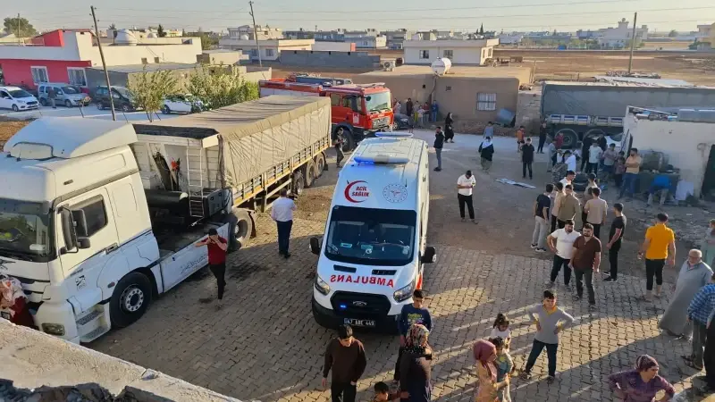 Baba ifade işlemleri için jandarma karakoluna götürüldü.