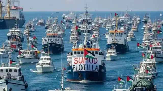 "Bu görkemli filo, yola çıkma amacına ulaştı. Asıl meseleye, yani (İsrail’in) soykırımı, ablukası ve aç bırakma politikasına dikkatleri çekti."