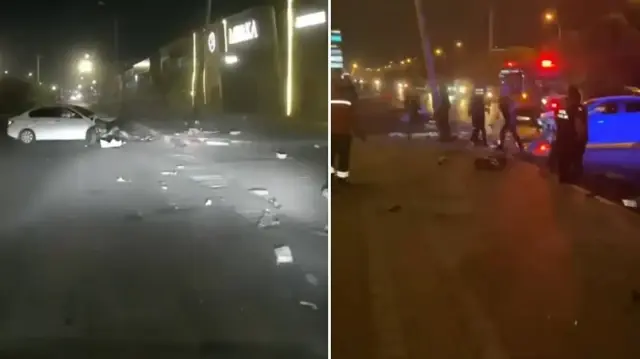 İhbarla kaza yerine gelen sağlık ekipleri yaralıyı hastaneye kaldırdı.