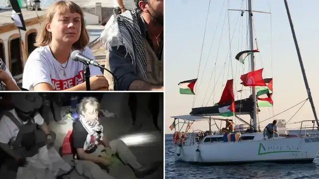 1 Ekim akşamı Sumud Filosu'na baskın düzenleyen İsrail, Thunberg'i alıkoymuştu.