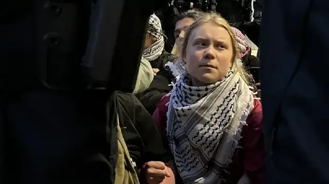 Greta Thunberg 'forced to hold' Israeli flags while in custody: Report