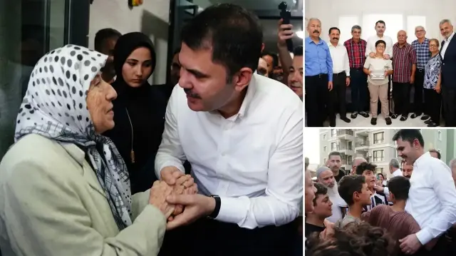 Çevre, Şehircilik ve İklim Değişikliği Bakanı Murat Kurum, Hatay ziyareti kapsamında depremzede Açıkgöz ailesinin yeni evlerine konuk oldu. 