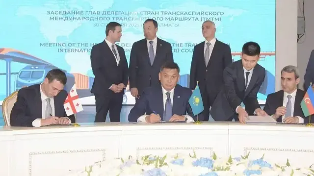 Руководители железнодорожных компаний Казахстана, Азербайджана и Грузии