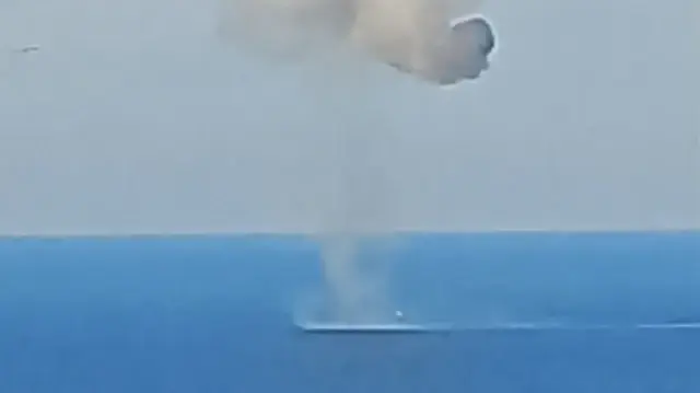 Trabzon'da denizde bulunan insansız deniz aracı kontrollü şekilde imha edildi