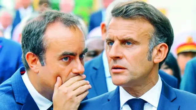 Sebastien Lecornu, Emanuel Macron.
