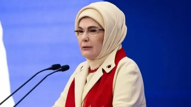 Turkish First Lady Marks Gaza War Anniversary, Decries Violence


