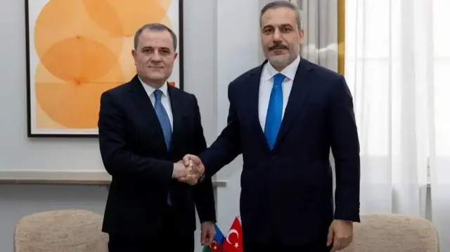 Turkish, Azerbaijani Top Diplomats Meet Ahead of Turkic States Summit