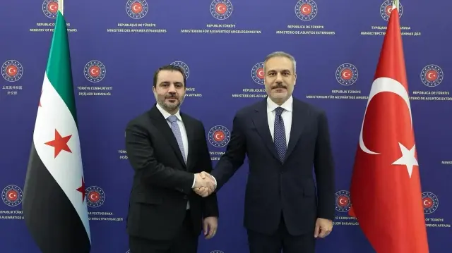 Dışişleri Bakanı Fidan, Suriye Dışişleri Bakanı Esad Hasan El Şeybani ile görüştü.
