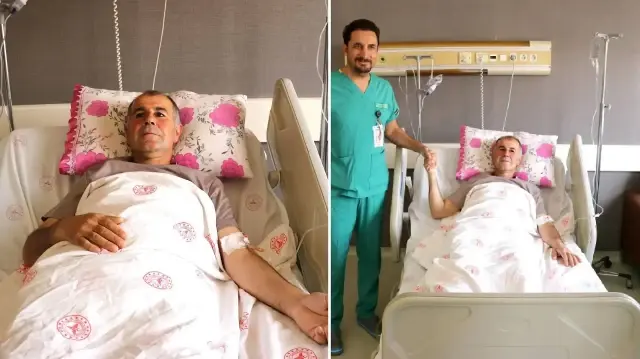 Karnın sağ tarafında, sağ akciğer ile diyaframı da içine alan, bağırsaklara doğru büyüyen ve nadir görülen kitle, incelenmek üzere patoloji laboratuvarına gönderildi.