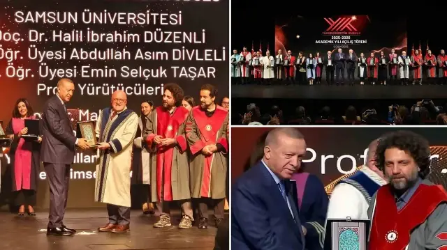 Cumhurbaşkanı Erdoğan'dan Samsun Üniversitesi'ne YÖK 2025 Üstün Başarı Ödülü.